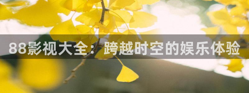 白云视频免费版：88影视大全：跨越时空的娱乐体验